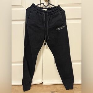 Abercrombie Black Jogger Pants Fleece inside very warm